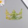 Stick paper, Tiara plastic holography gold set 12 pcs 3 sizes