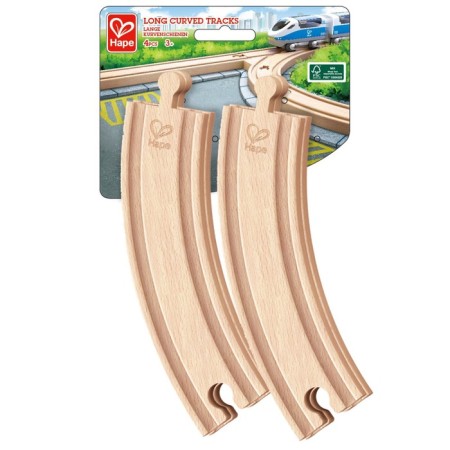 Element of the toy railway "rounded long rails", 4 items-1