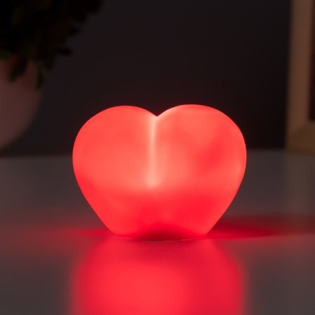 Night Plastic "Heart" 2W LED red 4x7.5x5cm-2