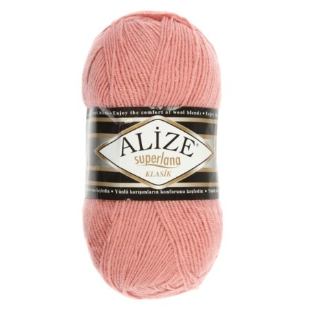 Yarn "Superlana Klasik" 25% wool, 75% acrylic 280m/100g (144 dark powder)-1