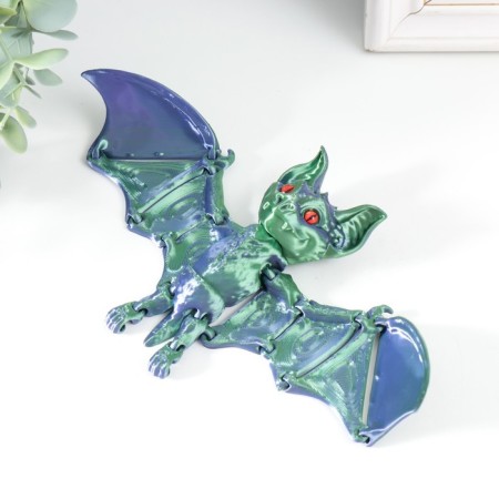 Souvenir-Antistress "Bat Bartog Mouse" 23.5x11.5x3.8 cm, green-2