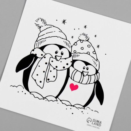 Black Penguins Black Tattoo 6x6 cm-2