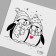 Black Penguins Black Tattoo 6x6 cm
