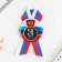 The settling icon with the tape "3rd place", tricolor, d = 56 mm.