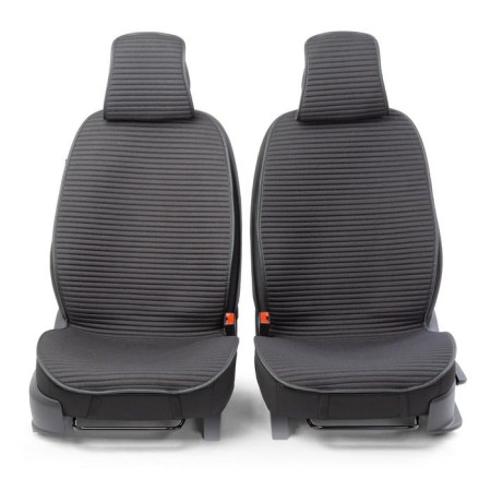 Front seats Car Performance, 2 pcs, Fiberflax (flax), black-1