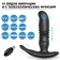 Prostate vibration aister, 10 vibration modes, 6 friction modes, PDU, ZU USB, Black
