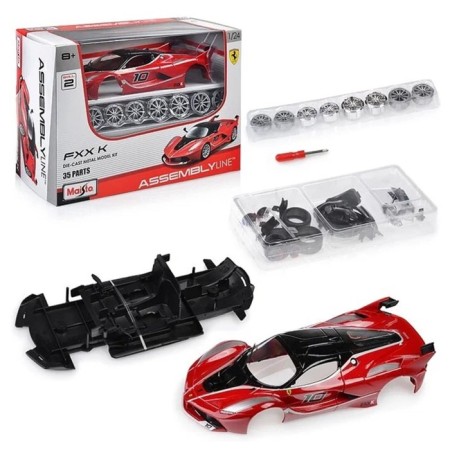 MASTO DIE-CAST Ferrari FXX K machine with a screwdriver, 1:24, red color with print-12