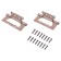 Loop overhead without insert MCL 4x3x2 mm AC Box 2 mm, Copper color 2 pcs