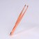 Pinzet begged, narrow, 9 cm, color pink gold