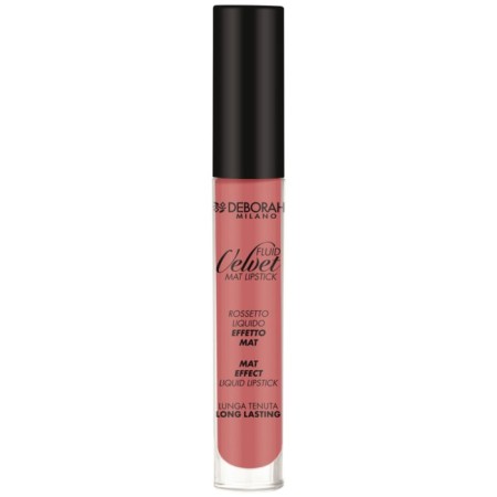 Lipstick matte liquid DEBorah Milano Fluid Velvet, tone 02 romantically pink, 4.5 g