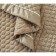 A set with a veil "Molly", size 160x220 cm, 50x70 cm, coffee color