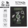 Subject notebook A5, 48 liters on the clip “Neon. Biology »Soft touch lamp, 3D varnish