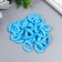 Decor for creativity plastic "Ring for the chain" Heavenly Set 25 pcs 2.3x1.65 cm