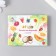 Stickers for creativity "Fruits and berries" embossing gold set 48 pcs 9x7x0.8 cm