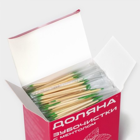Toothpicks with menthol of the Dolyan, in individual plastic packaging, 1000 pcs-2