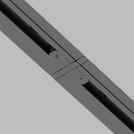 Direct connector for the built-in track system Technical tra002c-11b, 8x6x2 cm, black color-3