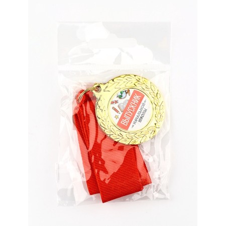 School medal for graduation "Primary School", Diam. 4.5 cm-3