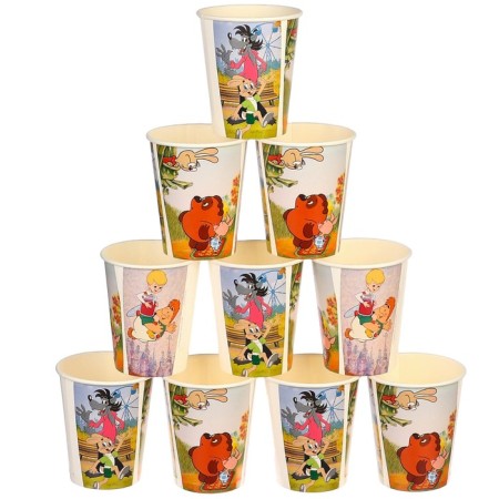 Paper glass "Happy Birthday!", 250 ml, Soyuzmultfilm-5