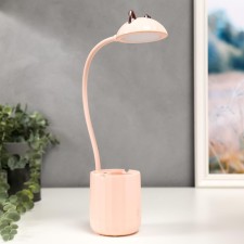 Table lamp with AKB 16216/1PK LED 4W 3000/6000K USB pink 8x8x44.5 cm Risalux