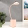 Table lamp with AKB 16216/1PK LED 4W 3000/6000K USB pink 8x8x44.5 cm Risalux