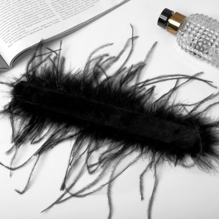 Bracelet-manage "luxury" feathers, black color, 24 cm-3