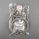 Shoe strap, artificial leather, 58 cm, 8 mm, 2 pcs, white color
