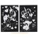 Engraving with a rainbow base, 10*15 cm "Minnie Mouse", Mickey Mouse and friends