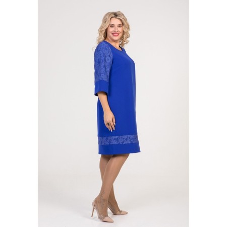 Women's dress, size 52, blue color-3