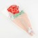 Foil ball 12 "Red rose on a stick", mini bouquet