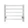 The electric heated towel "Sanprise" Contour P10, 500x1000 mm, universal, white