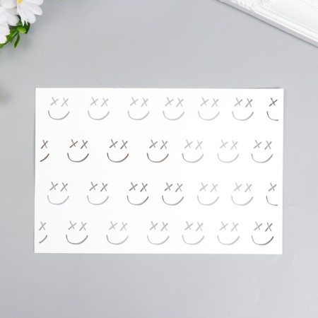 Plastic stencil "emoticons" 24x16 cm