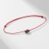 Bracelet of desires "tourmaline" on a red thread, the length is regulated
