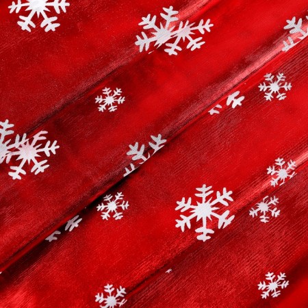 Poster for needlework "White snowflakes", red, 100 × 150 cm-1