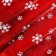 Poster for needlework "White snowflakes", red, 100 × 150 cm