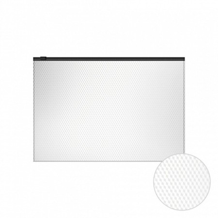 The convert folder on the A4 ZIP-Molniya, 180 μm, Erichkrause Diamond Total White, up to 100 sheets, white-1