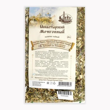 Herbal collection "Monastic collection No. 6", diuretic, 104 g