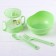 A set of children's dishes, 4 items: bowl, spoon, fork, chip with solid nose 200 ml, MIX color
