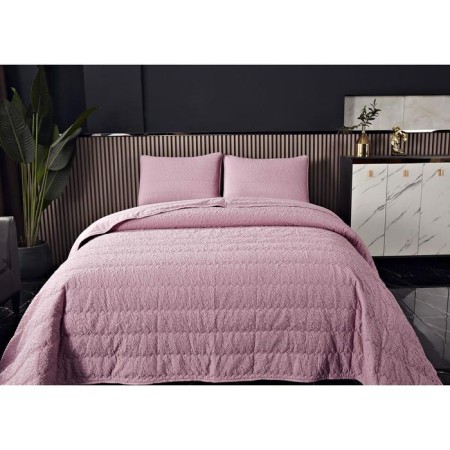 A set with a bedspread "Nadine", size 160x220 cm, 50x70 cm, color of powder-2
