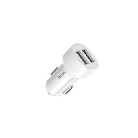 Automobile charger Hoco Z2A, 2 USB, 2.4 A, white-2