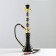 Hookah "Maadid", 50 cm, 1 pipe, black flask, gold mine