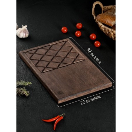 Greeter board for filing Wild Kitchen, 32 × 22 × 2.5 cm, Grabs Dark-1