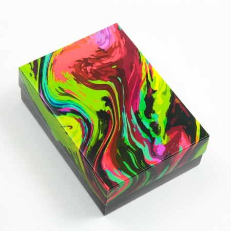 Gift box, lid-is, the team "Texture", 21 x 15 x 7 cm-1