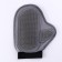 Mitten - comb with metal teeth, gray