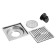 Zein gap, 100x100 mm, vertical, d = 32 mm, stainless steel, chrome