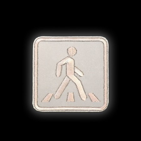 Reflective thermonacle “pedestrian crossing”, 6.2 × 6.2 cm, color gray color-1