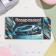 Money envelope "Congratulations!" Green car, 17x8 cm