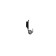 Mormyshka column black, lime of the eye + ball Granin silver, weight 0.5 g