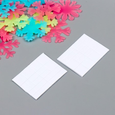 Stick phosphorus plastic "Snowflakes" set 20 pcs 20x13 cm-3