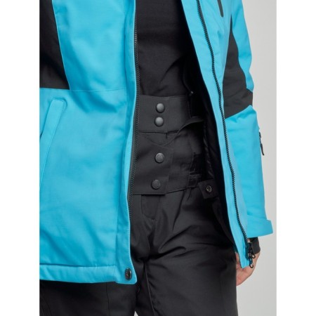 Ski jacket women's winter, size 48, blue color-7