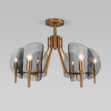 Ceiling chandelier with glass plafones ROCCO, 40W, E14, 67x67x47 cm